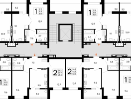 Продается 1-комнатная квартира ЖК Утёсов, 34.5  м&sup2;, 6382500 рублей