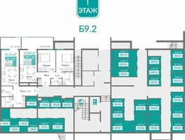 Продается 1-комнатная квартира ЖК Горизонты 2 , 38.11  м&sup2;, 6182516 рублей