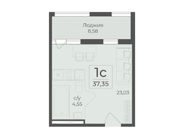Продается 1-комнатная квартира ЖК Ботаника, сек 1-2, 37.35  м&sup2;, 13384372 рублей