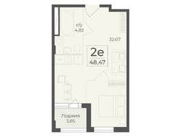 Продается 2-комнатная квартира ЖК Ботаника, сек 3-4, 48.47  м&sup2;, 16792431 рублей