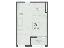 Продается 2-комнатная квартира ЖК Ботаника, сек 3-4, 56.53  м&sup2;, 20206648 рублей