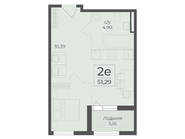 Продается 2-комнатная квартира ЖК Ботаника, сек 5-6, 51.29  м&sup2;, 18893184 рублей
