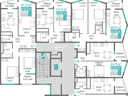 Продается 1-комнатная квартира ЖК Подсолнух, 41.99  м&sup2;, 6943739 рублей