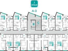 Продается 2-комнатная квартира ЖК Подсолнух, 58.2  м&sup2;, 9511318 рублей