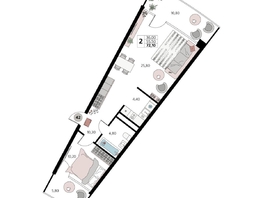 Продается Апартамент АК Атлантис Космос Крым, 72.1  м&sup2;, 30447830 рублей