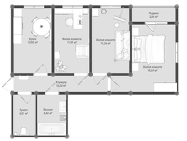 Продается 3-комнатная квартира ЖК Образцово, дома 6-7, 72.16  м&sup2;, 8700000 рублей