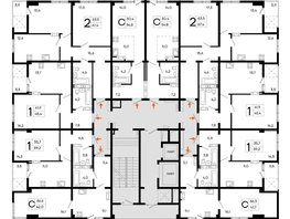 Продается 1-комнатная квартира ЖК Поэма, 45.4  м&sup2;, 9266200 рублей