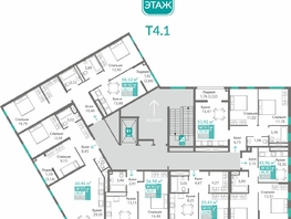 Продается 2-комнатная квартира ЖК Благо, 52.16  м&sup2;, 8024880 рублей