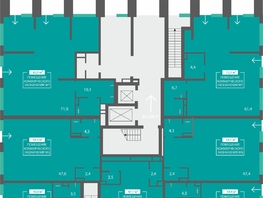 Продается Универ. помещ ЖК Орион, 54.4  м&sup2;, 13600000 рублей
