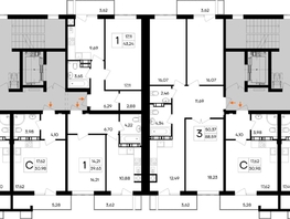 Продается 2-комнатная квартира ЖК Республика, 57.49  м&sup2;, 6726330 рублей